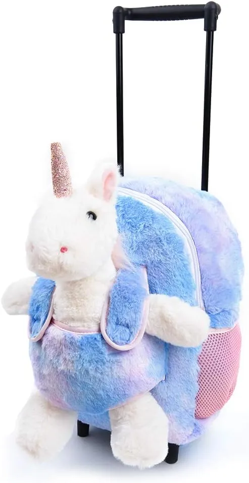 Funday Unicorn Kids Backpack with Removable Wheel backpack for girls and boys