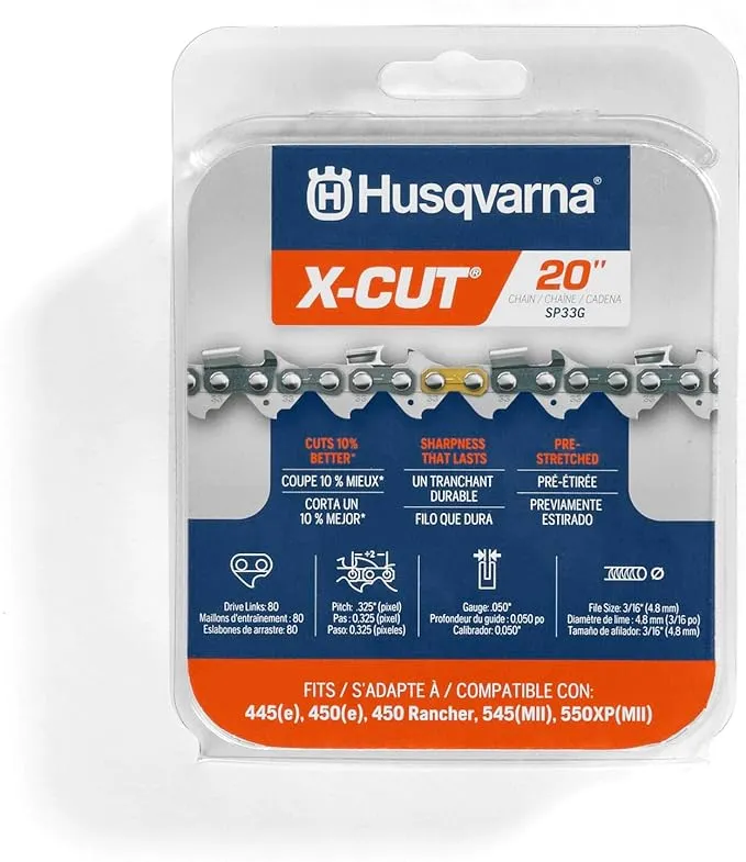 Husqvarna 20" X-Cut Chainsaw Chain SP33G