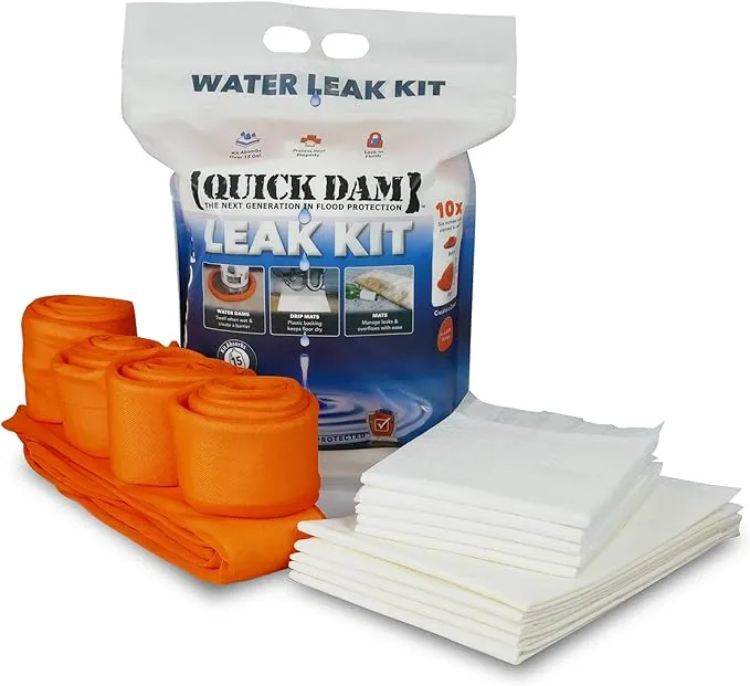 QUICK DAM Leak KIT Includes (5) Mats (5) Drip Mats (4) 4ft Dams (1) 10ft Dam