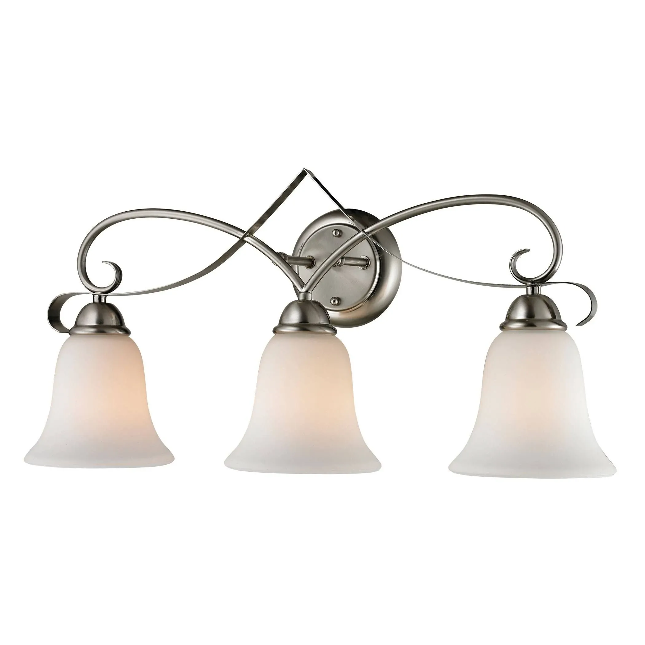 Brighton 3-Light Bathroom Vanity Light in Brushed Nickel