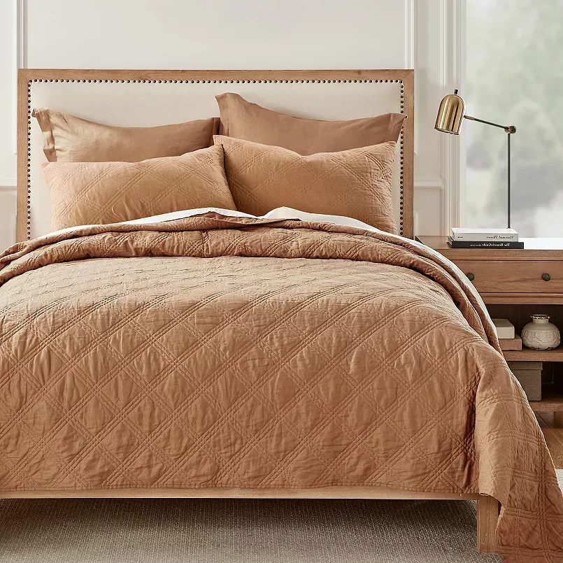 Levtex Home Washed Linen Sandstone Quilt