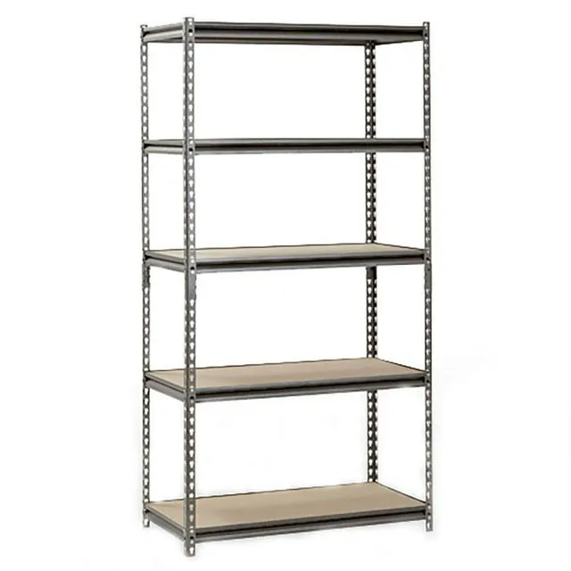 Muscle Rack 36"W x 18"D x 72"H Steel Shelving, 800 lbs. Capacity per Shelf; Silver