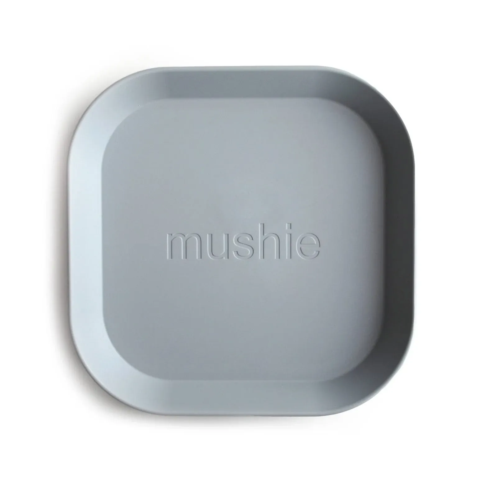 Mushie - Square Dinnerware Plates Set, Cloud