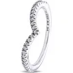 Authentic Pandora #196316CZ-56 Shimmering Wish Ring with Clear CZ Size 7.5 