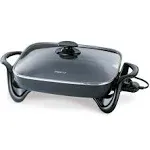 Presto Cast Aluminum Electric Skillet with Glass Lid, 16"