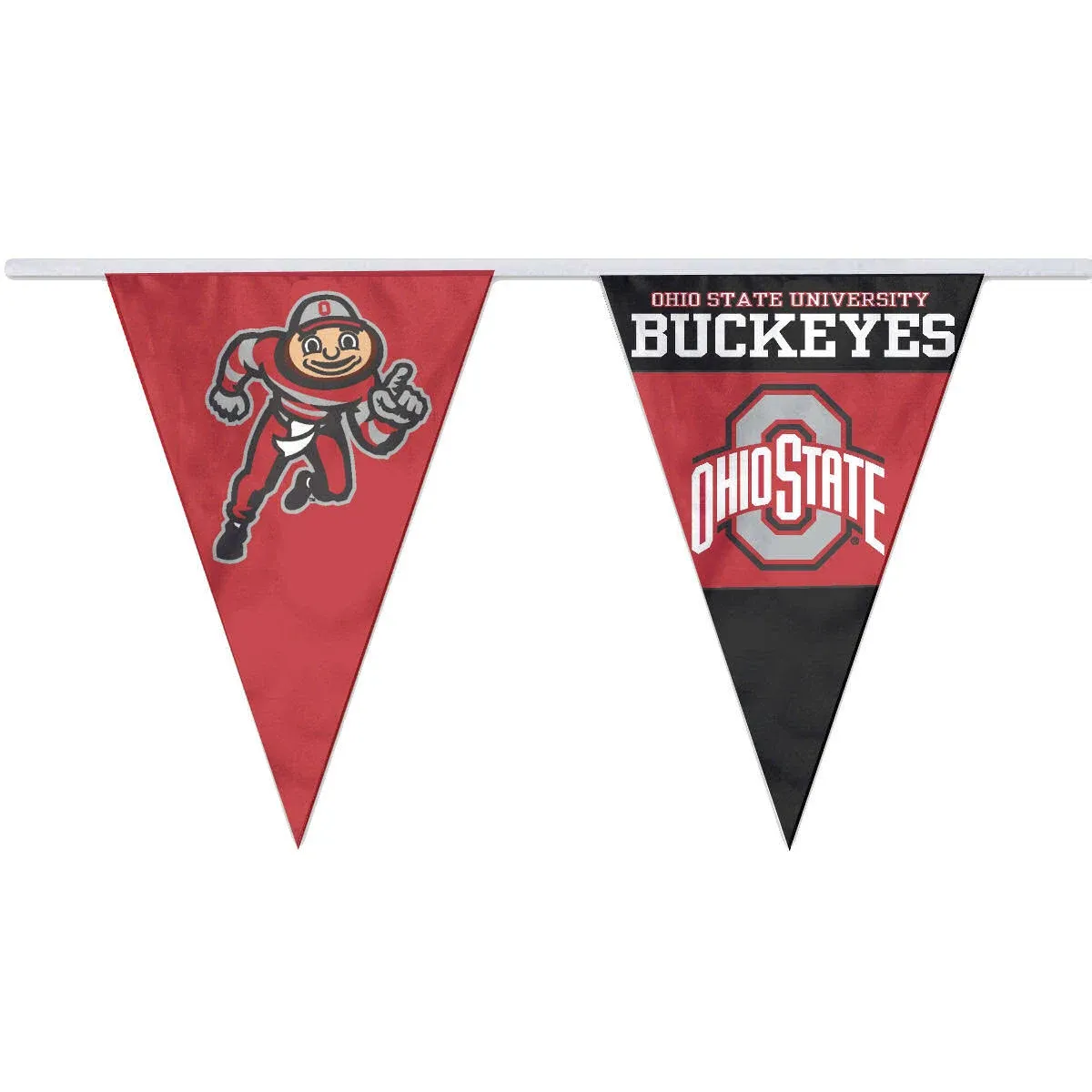 Ohio State University Pennant Flags On A String