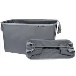 Collapsible Laundry Baskets, Charcoal 2PK - 60L (16 Gal) Foldable Laundry Basket