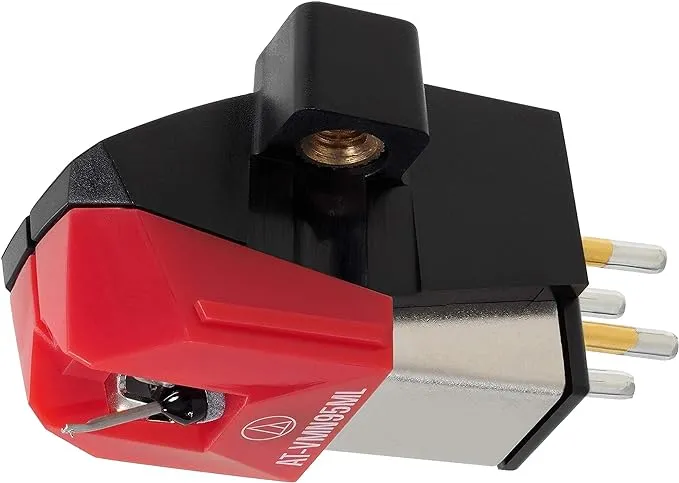 Audio-Technica AT-VM95ML Dual Moving Magnet Turntable Cartridge Red