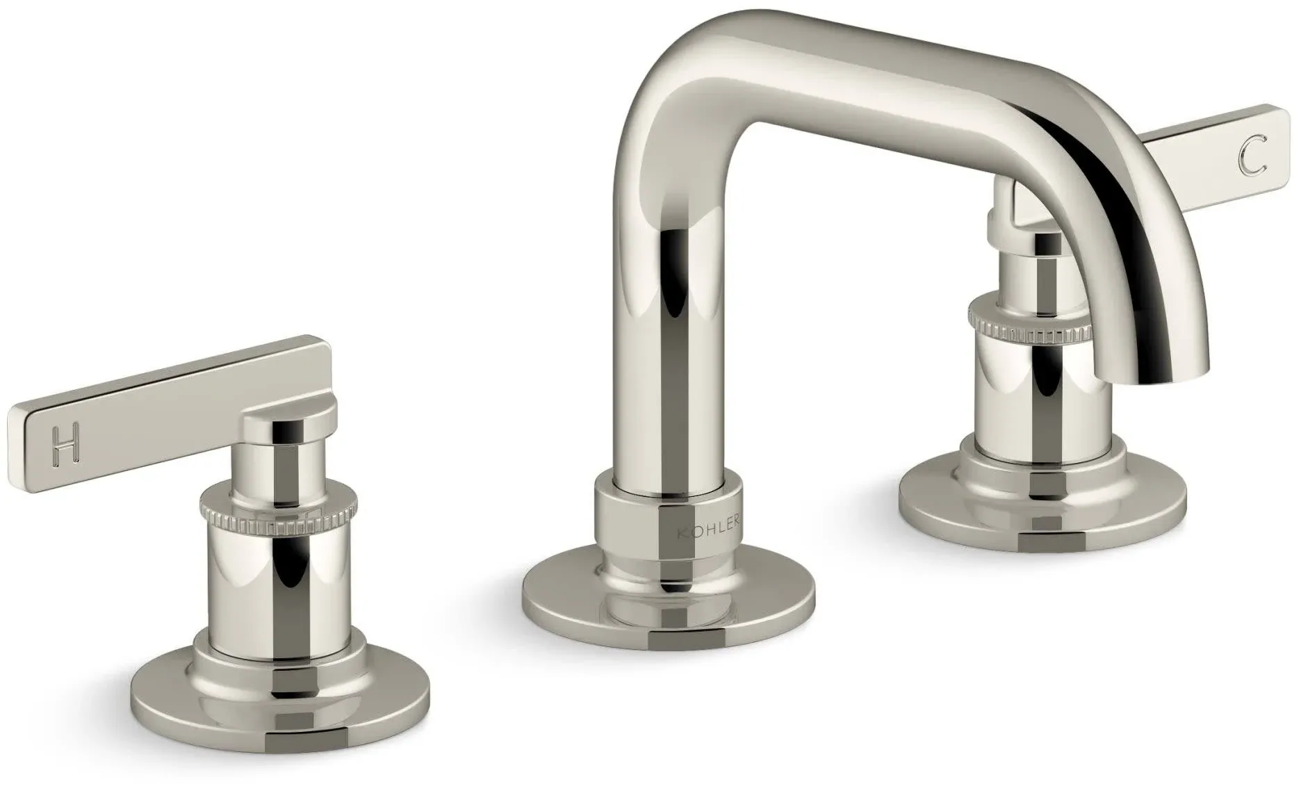 Castia by Studio McGee Widespread Bathroom Sink Faucet, 1.2 GPM Vibrant Polished Nickel