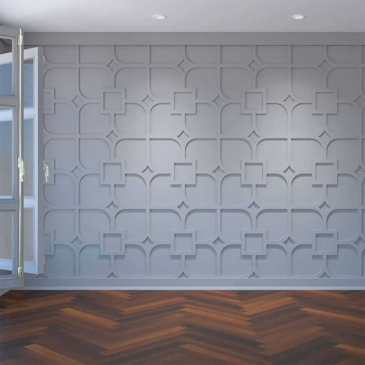 Extra Small Edinburg Decorative Fretwork Wall Panels, Architectural Grade PVC - Wall Panels - by Ekena Millwork | Houzz