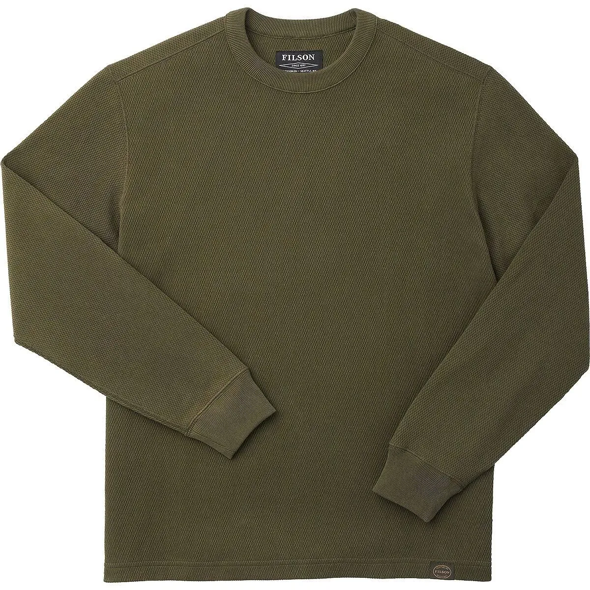 Filson Waffle Knit Thermal Crewneck M / Mossy Rock