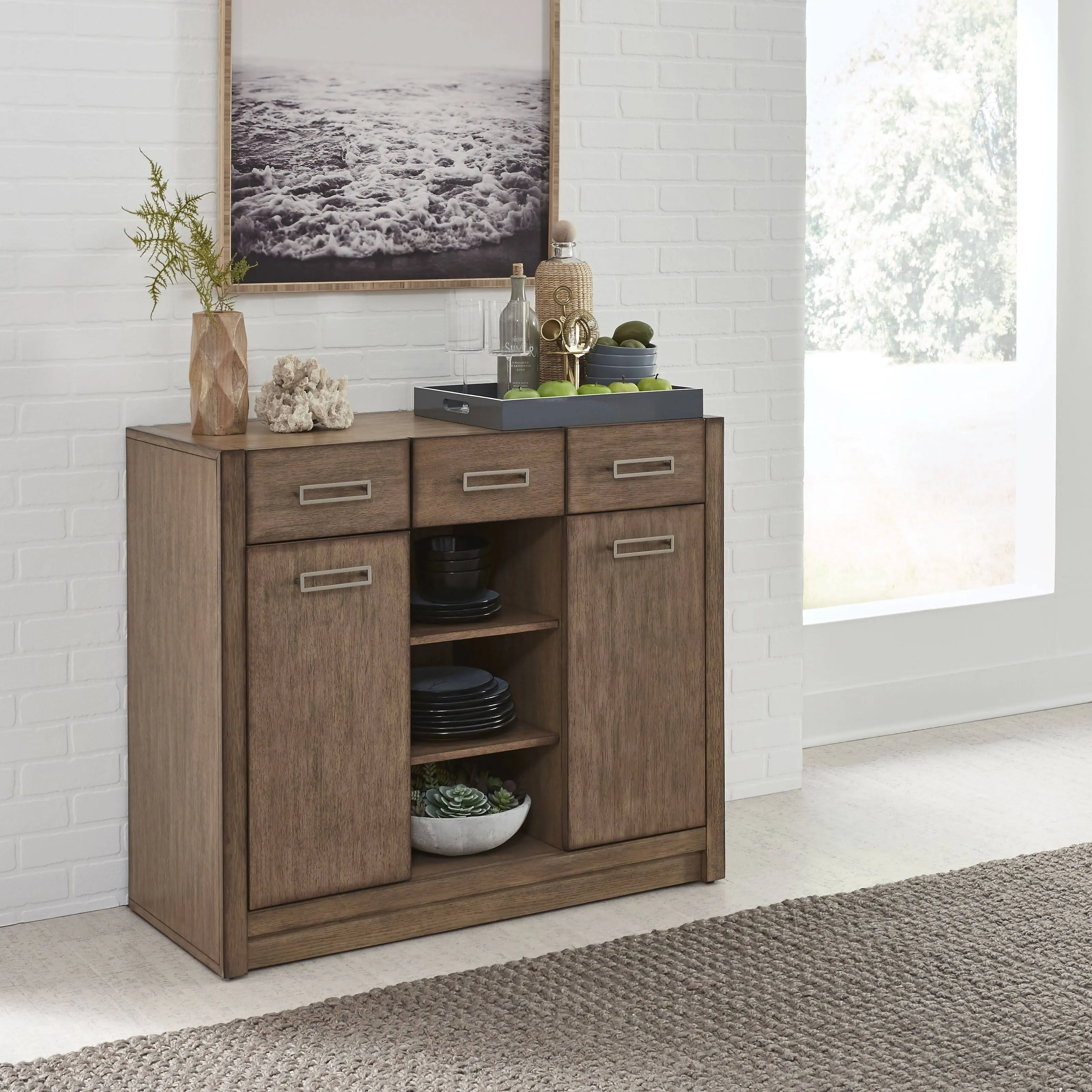 Homestyles 5506-68 Big Sur Brown Buffet