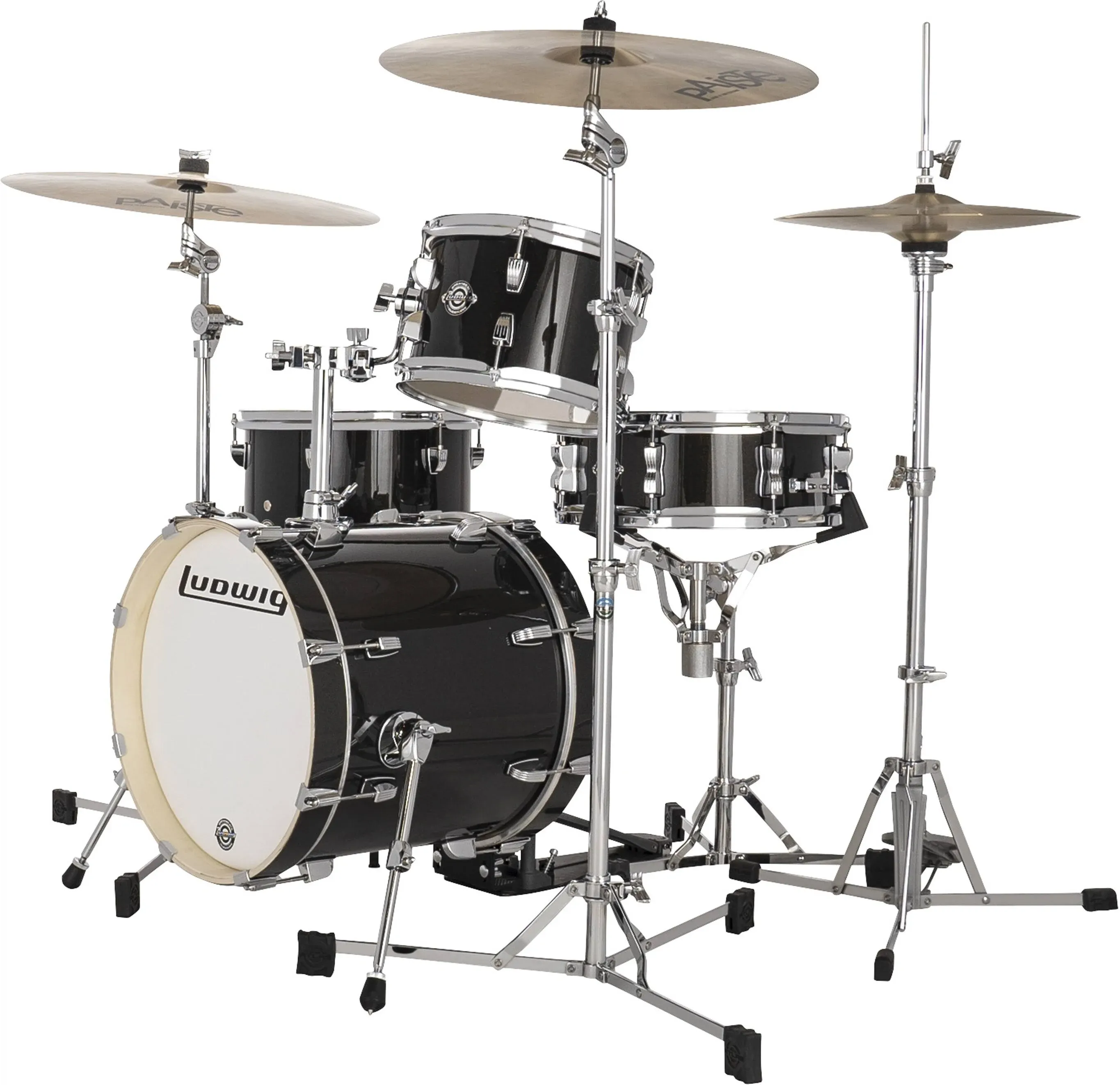 Ludwig Breakbeats by Questlove 4-Piece Shell Pack - Black Sparkle