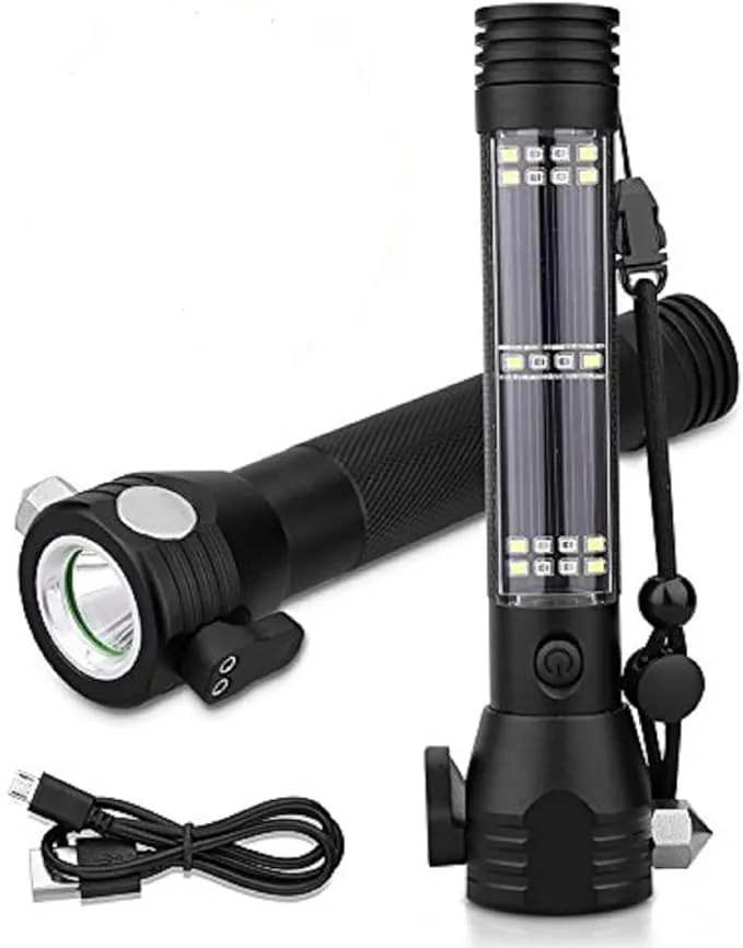 Xrexs Solar Powered LED Car Flashlight