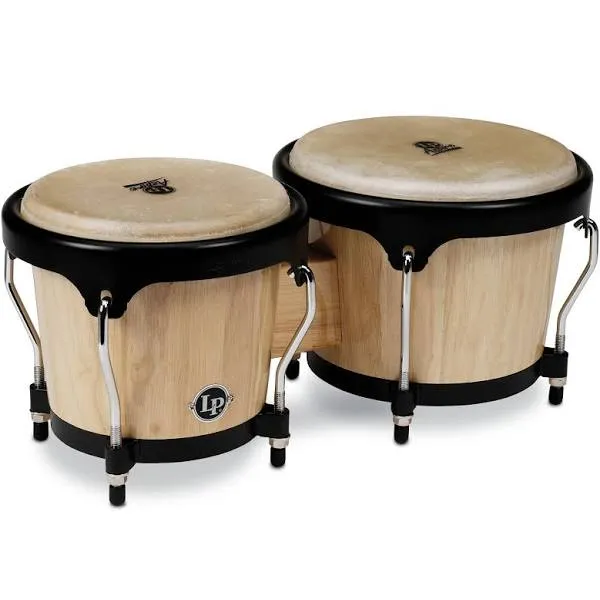 LP ASPIRE Series Wood Bongos Natural LPA601-AW