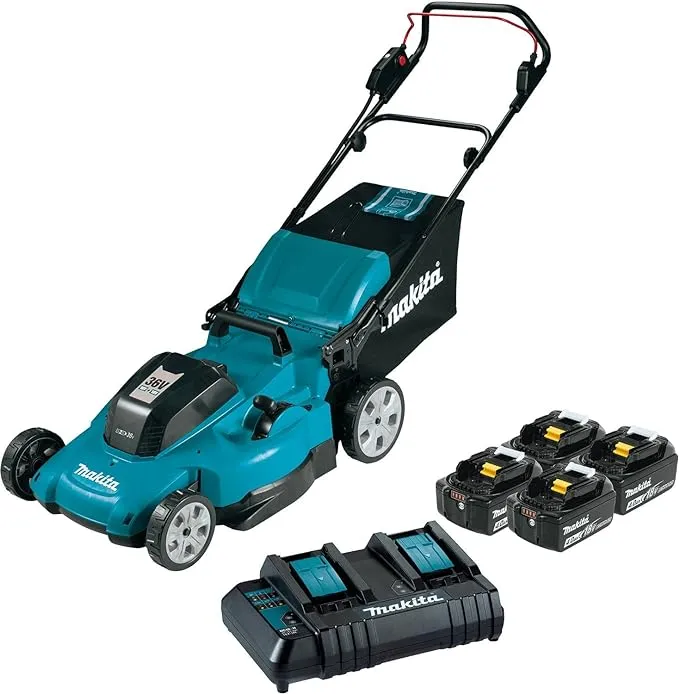 Makita XML10CM1 36V (18V X2) LXT 21" Lawn Mower Kit with 4 Batteries (4.0Ah)