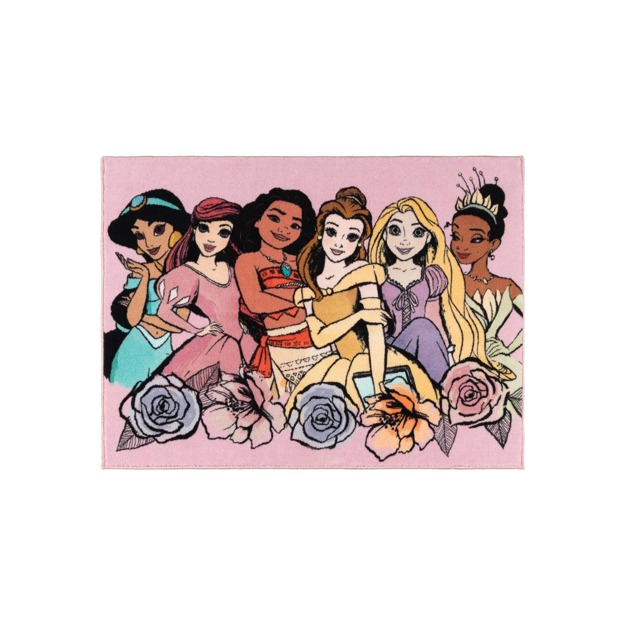 Disney Princesses Pink 40x54 ft Area Rug