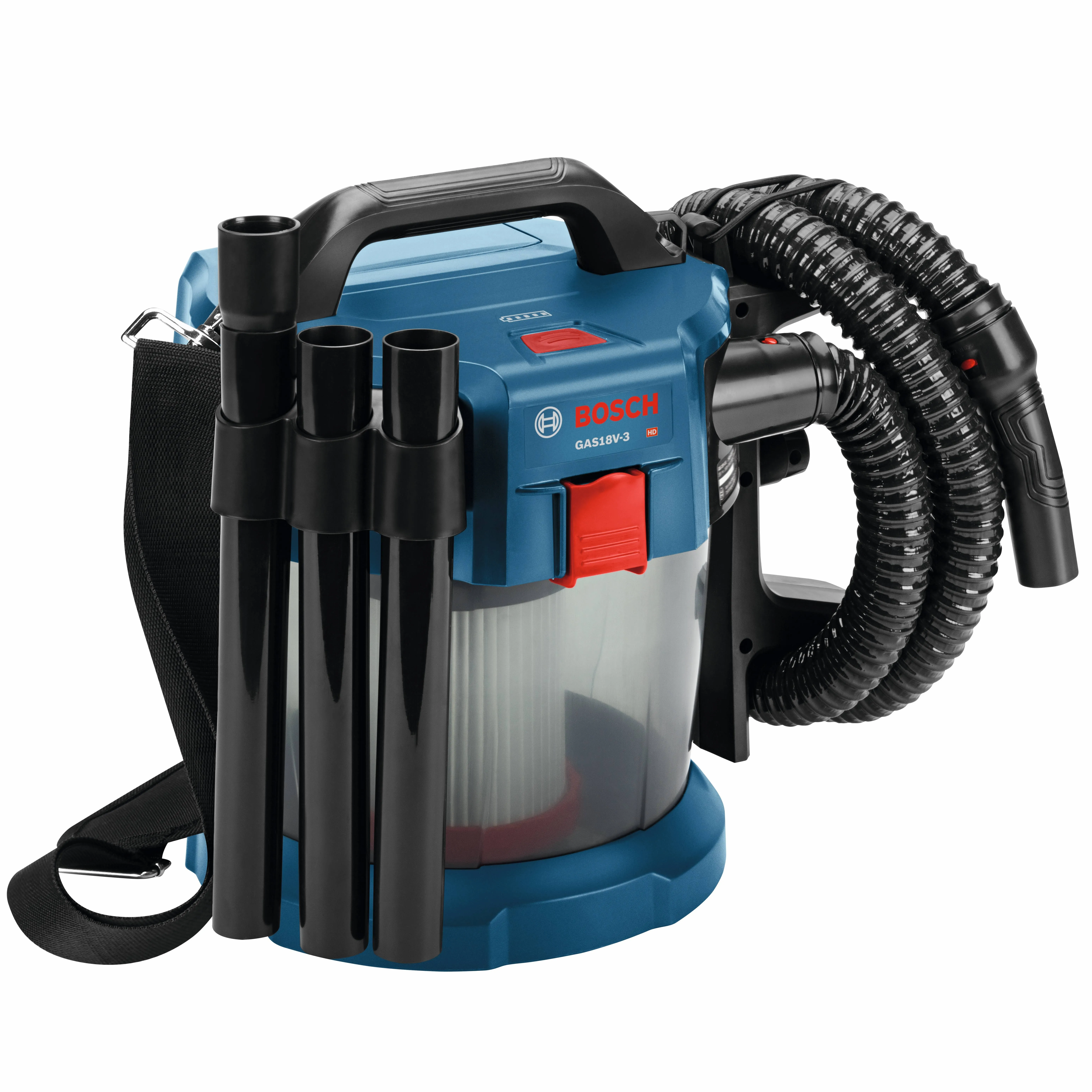 Bosch (GAS18V-3N) 18V 2.6-Gallon Wet/Dry Vacuum Cleaner with HEPA Filter (Bare Tool)