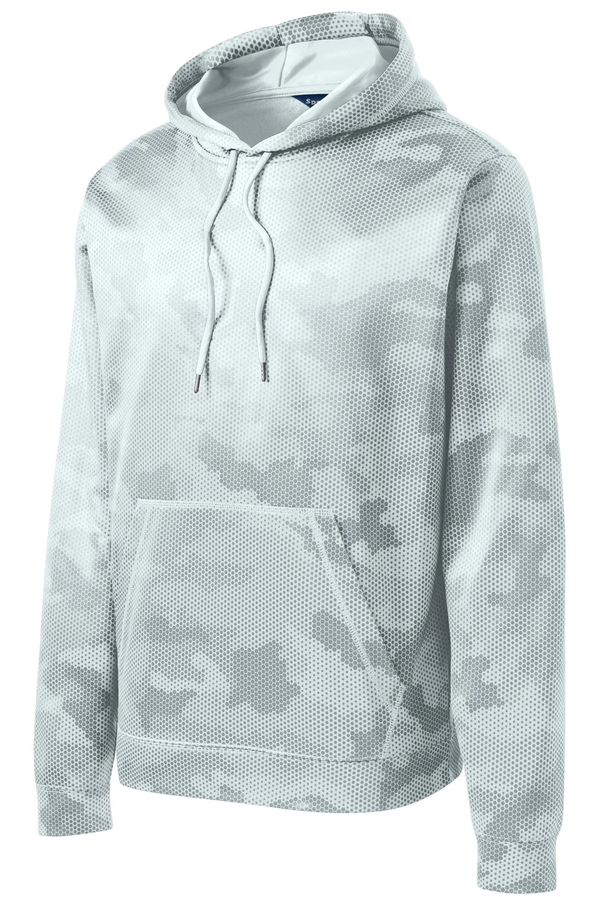 Sport-Tek Men's ST240 Sport-Wick CamoHex Fleece Hooded Pullover