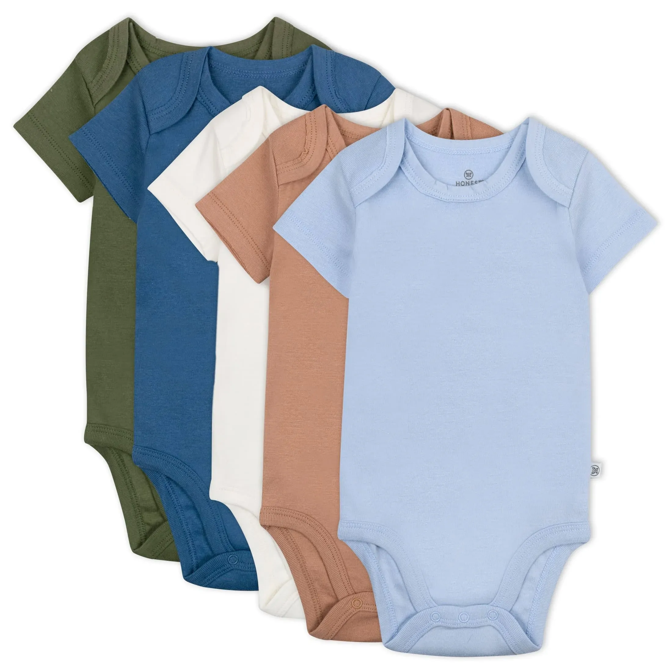 HonestBaby Baby Organic Cotton Short Sleeve Bodysuits