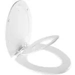 Mayfair by Bemis 1888SLOW 000 NextStep2 Elongated Slow Close Toilet Seat with Built-in Potty Training Seat