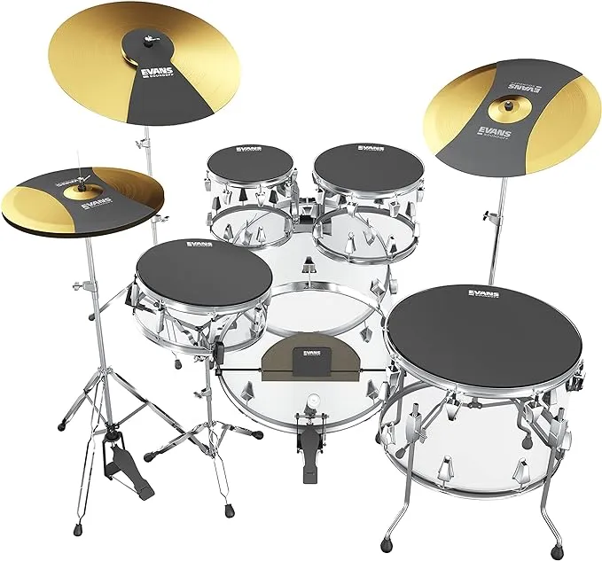 Evans Soundoff Drum Mute Pads Juego de almohadillas para orejas de tambor de caja ...