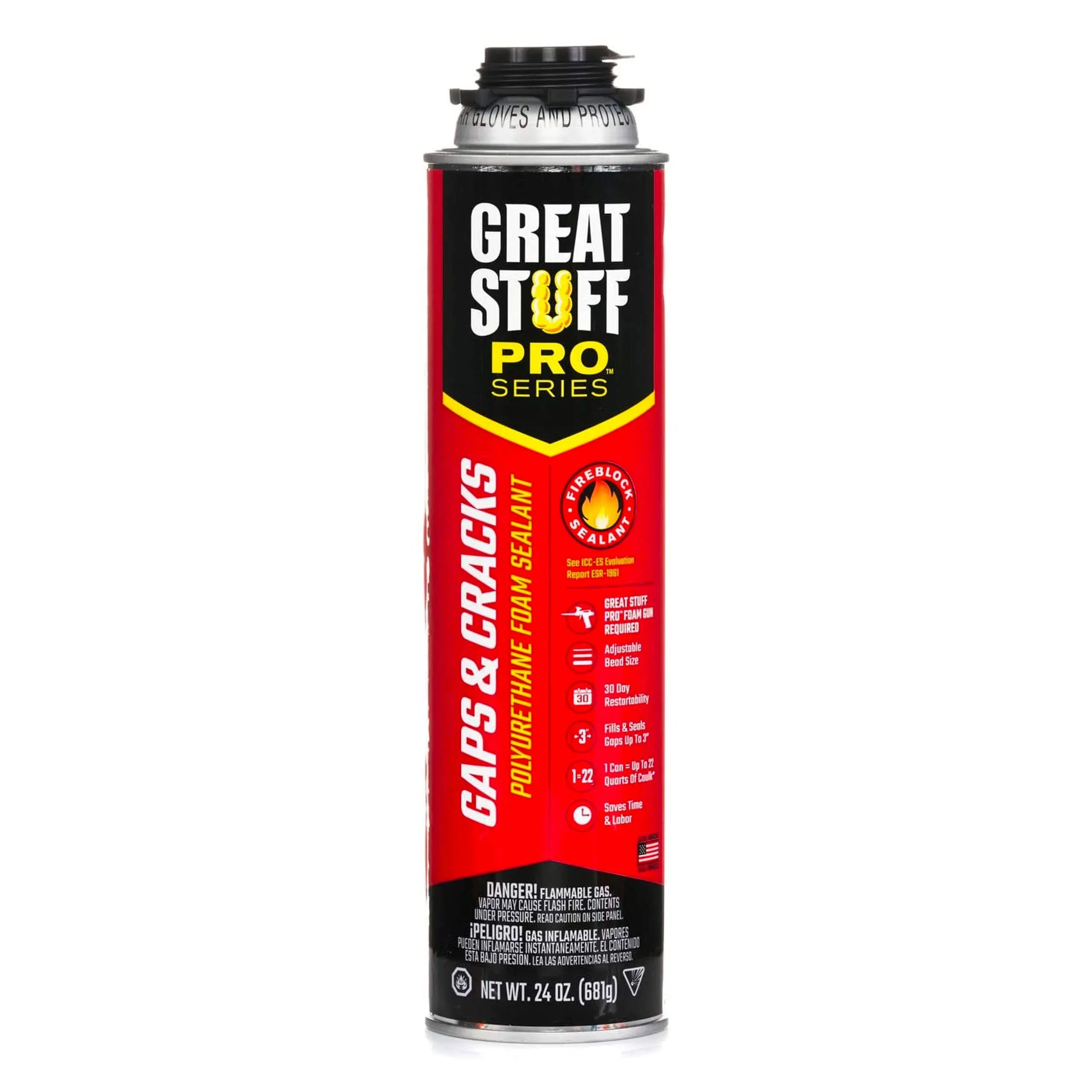 GREAT STUFF PRO Gaps & Cracks Foam Sealant 24 oz