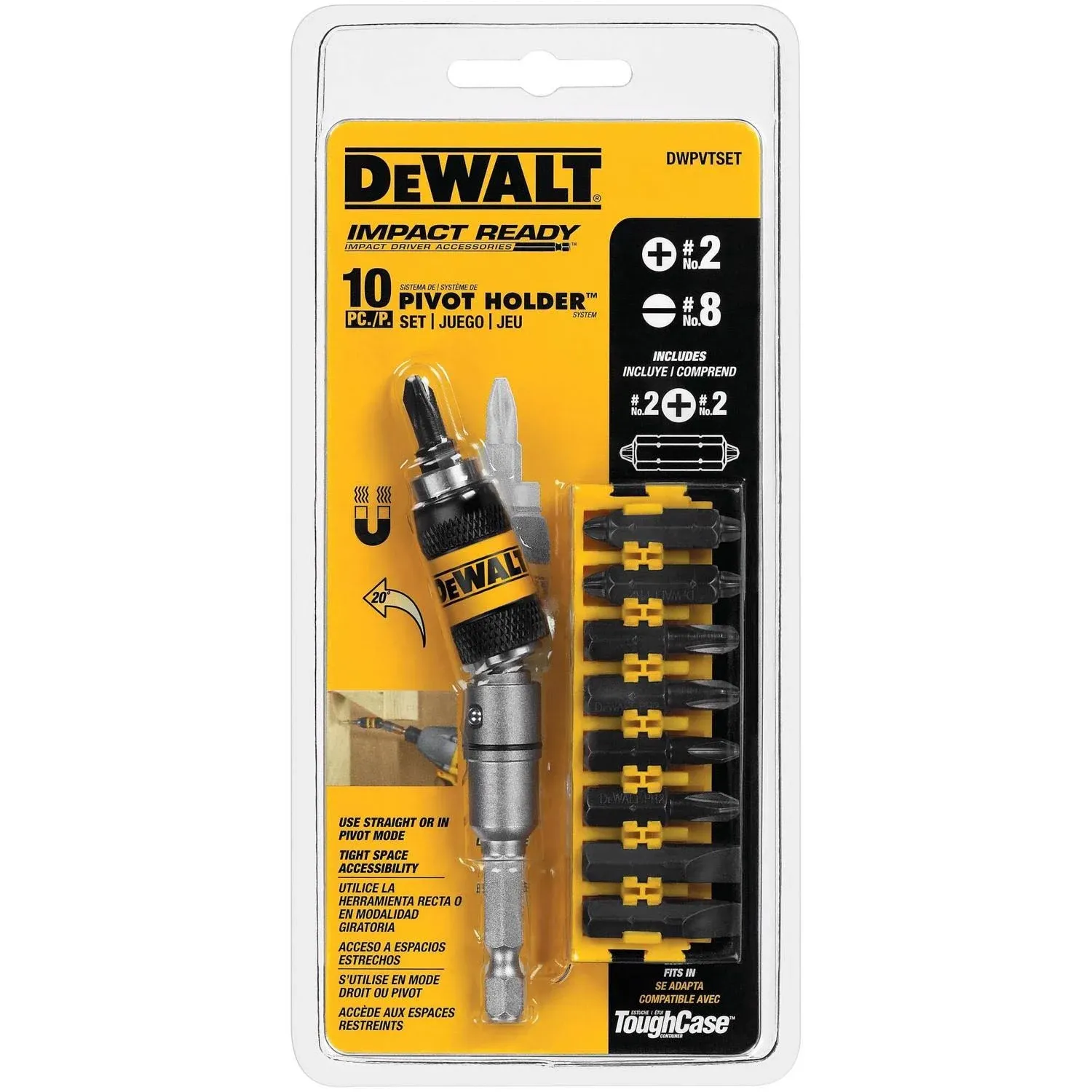 DeWALT Pivot Holder Set with Bit Bar