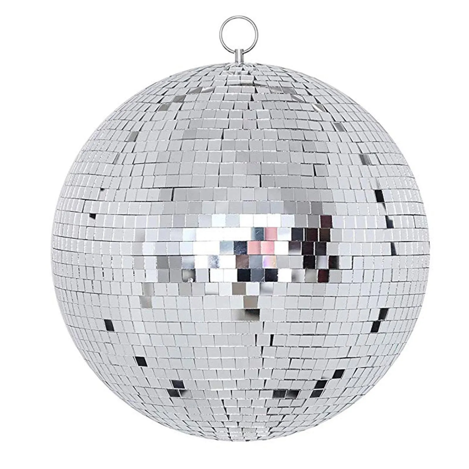 NuLink 8&#034; Disco Light Mirror Ball with Hanging Ring Gold 