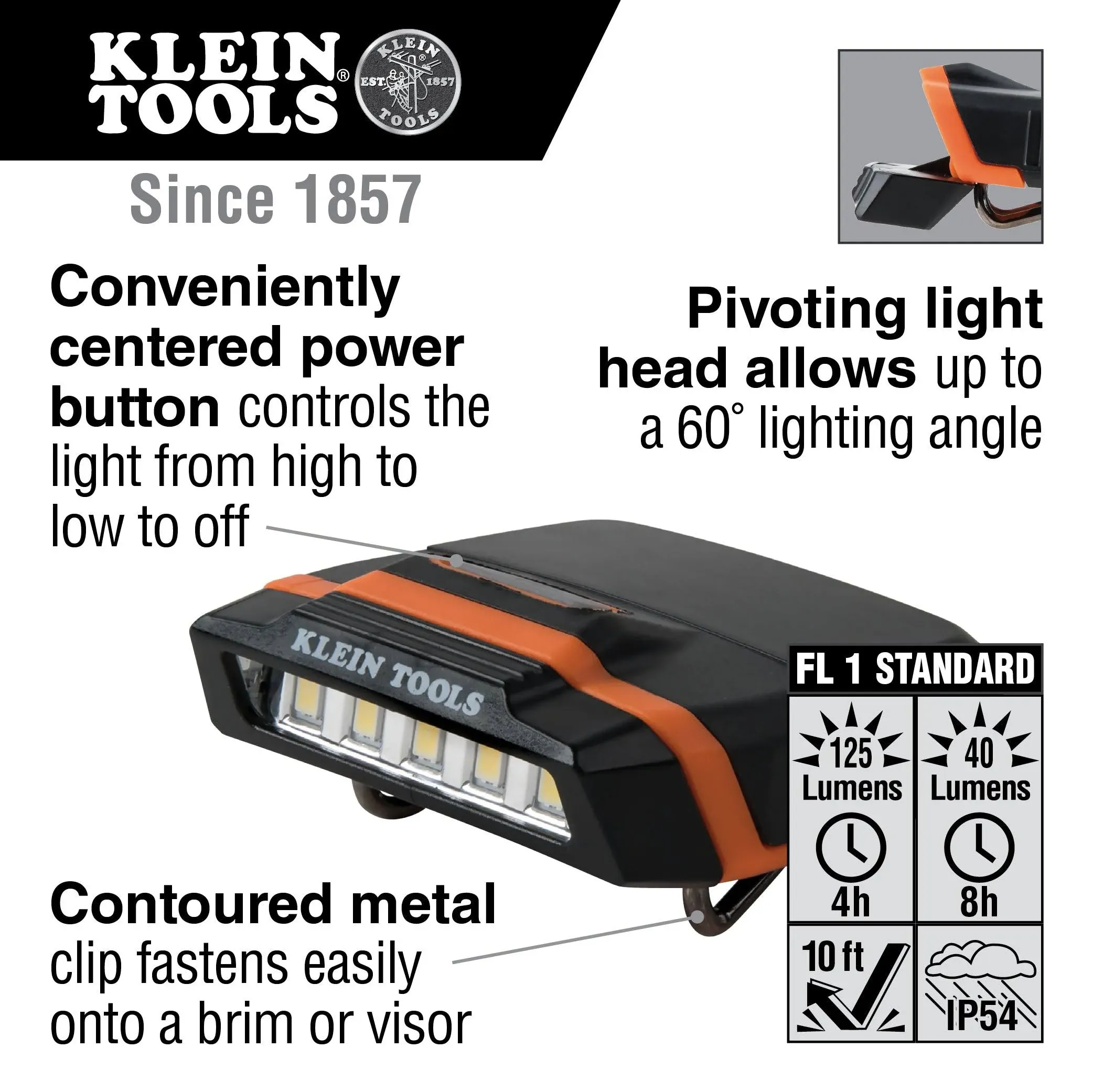 Klein Tools 56402 Cap Visor LED Light