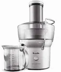 Breville - Juice Fountain Compact Electric Juicer - Silver