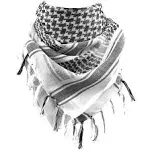 FREE SOLDIER Scarf Military Shemagh Tactical Desert Keffiyeh Head Neck Scarf Arab Wrap with Tassel 43x43 inches