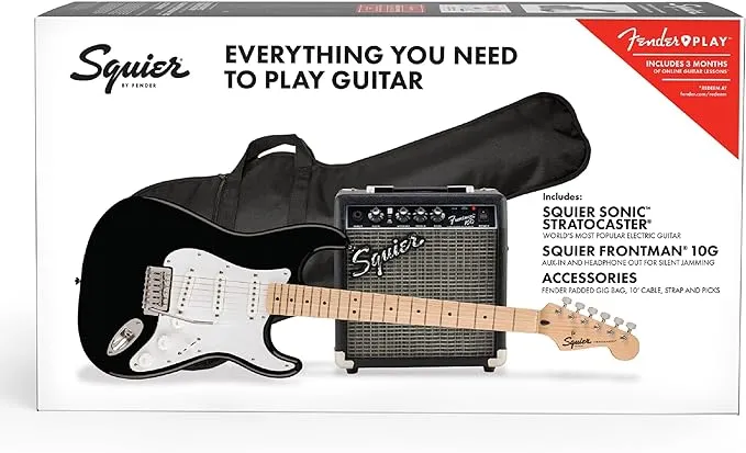 Squier Sonic Stratocaster Pack (Black)