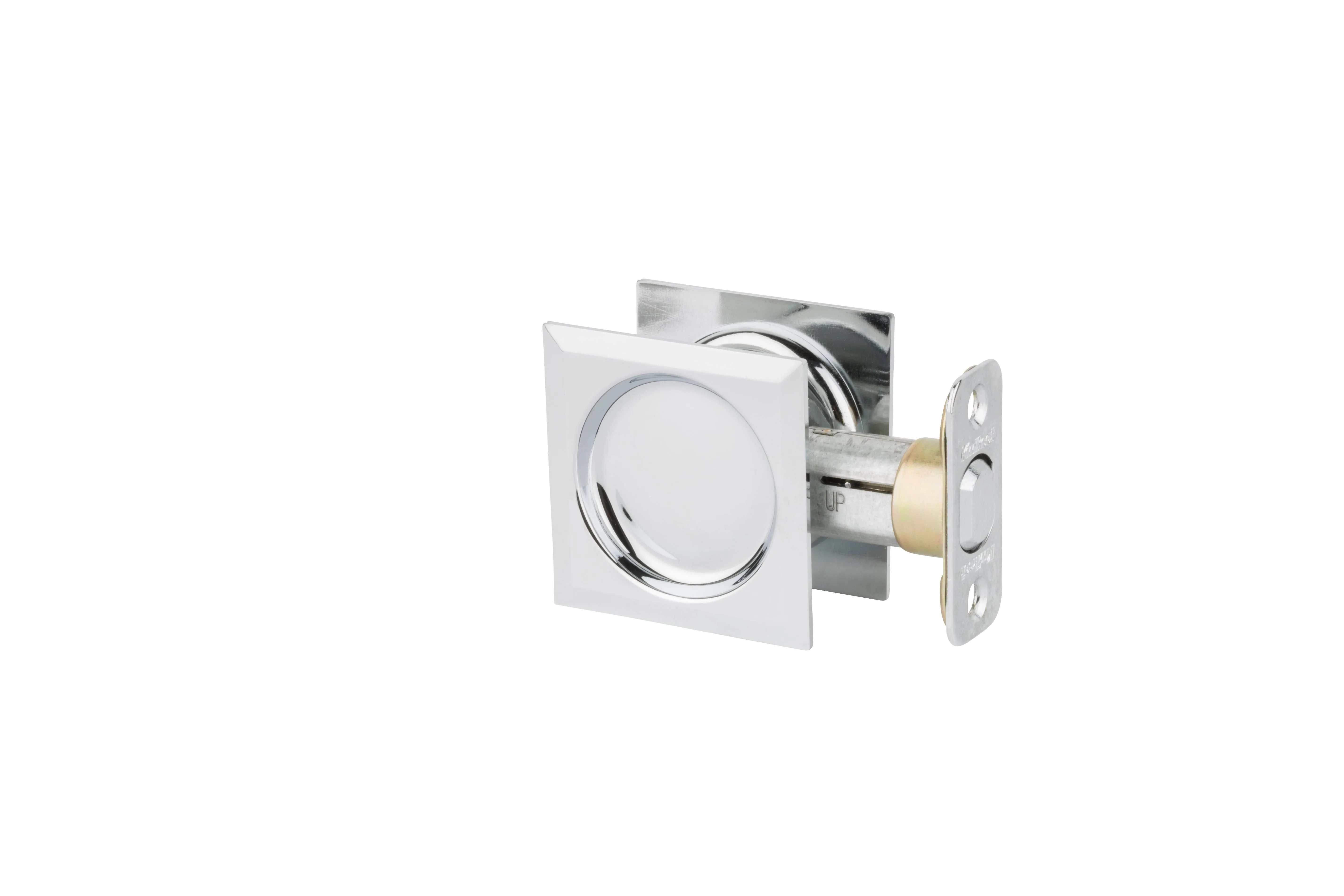 Kwikset 334SQT-26 Passage Pocket Door Locks, Polished Chrome