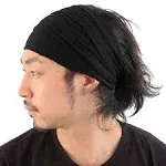 Charm Casualbox Mens Womens Headband Bandana Stretch Hair Band Japanese Style