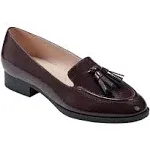 Bandolino Linzer Women's Flat Shoes Dark Red Patent : 9 M