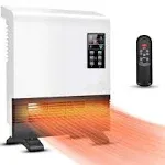 Airchoice Electric Heater, 1500W Space Heater, Wall Mounted Room Heater with ...