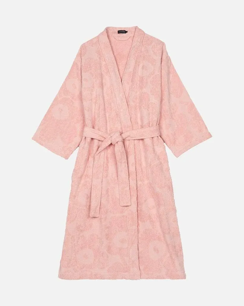 Marimekko Unikko Bathrobe, Grey - Off-White