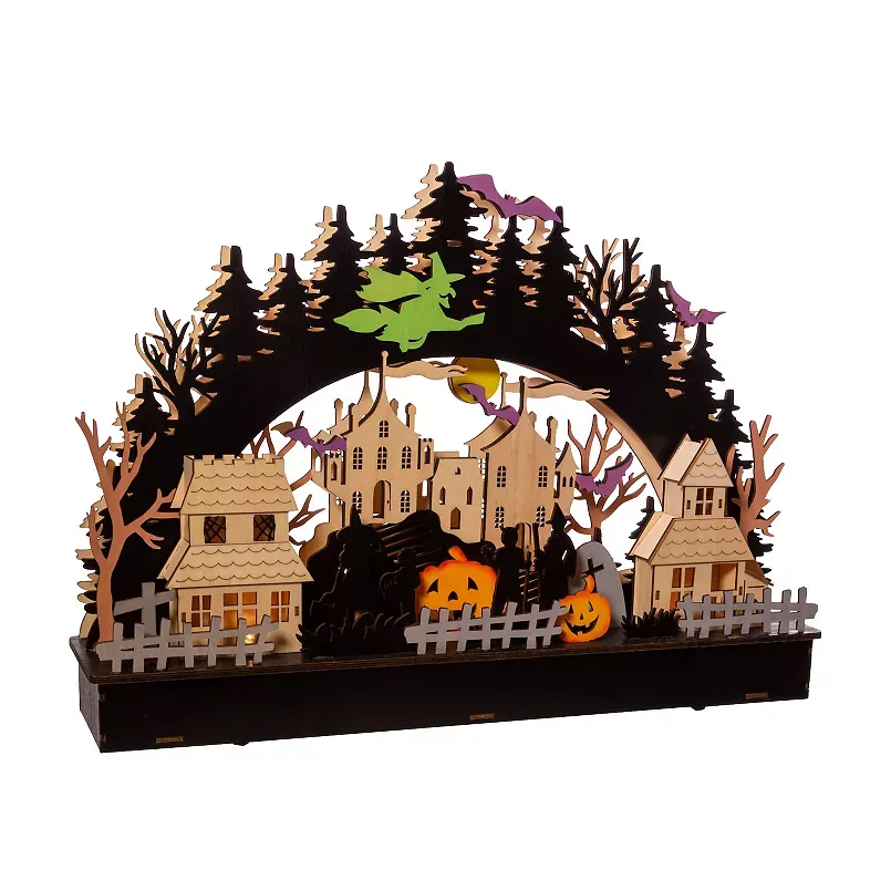 LED Halloween Village House Table Decor