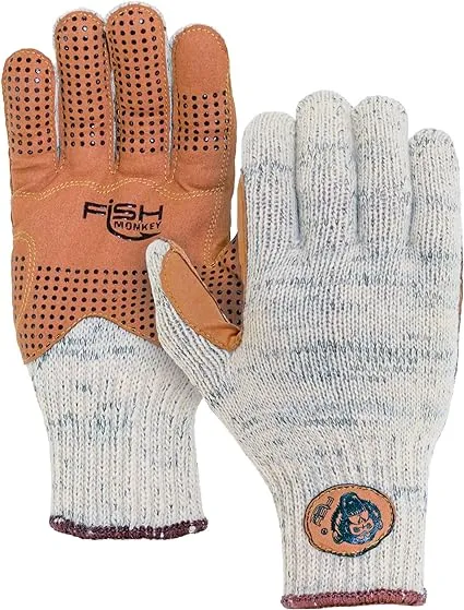 Fish Monkey Wool Winter Cold Ice Fishing Glove with Four Way Stretch and Non-Slip Superior Grip for Women and Men