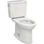 TOTO® Drake® Two-Piece Elongated 1.28 GPF TORNADO FLUSH® Toilet with CEFIONTECT®, Colonial White - CST776CEG#11