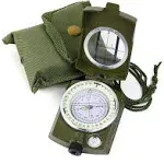 New Sportneer Waterproof Military Lensatic Sighting Compass with Carrying Bag