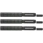 The Golf Works 3 Pack Universal Golf Shaft Extensions Graphite or Steel Shafts Black