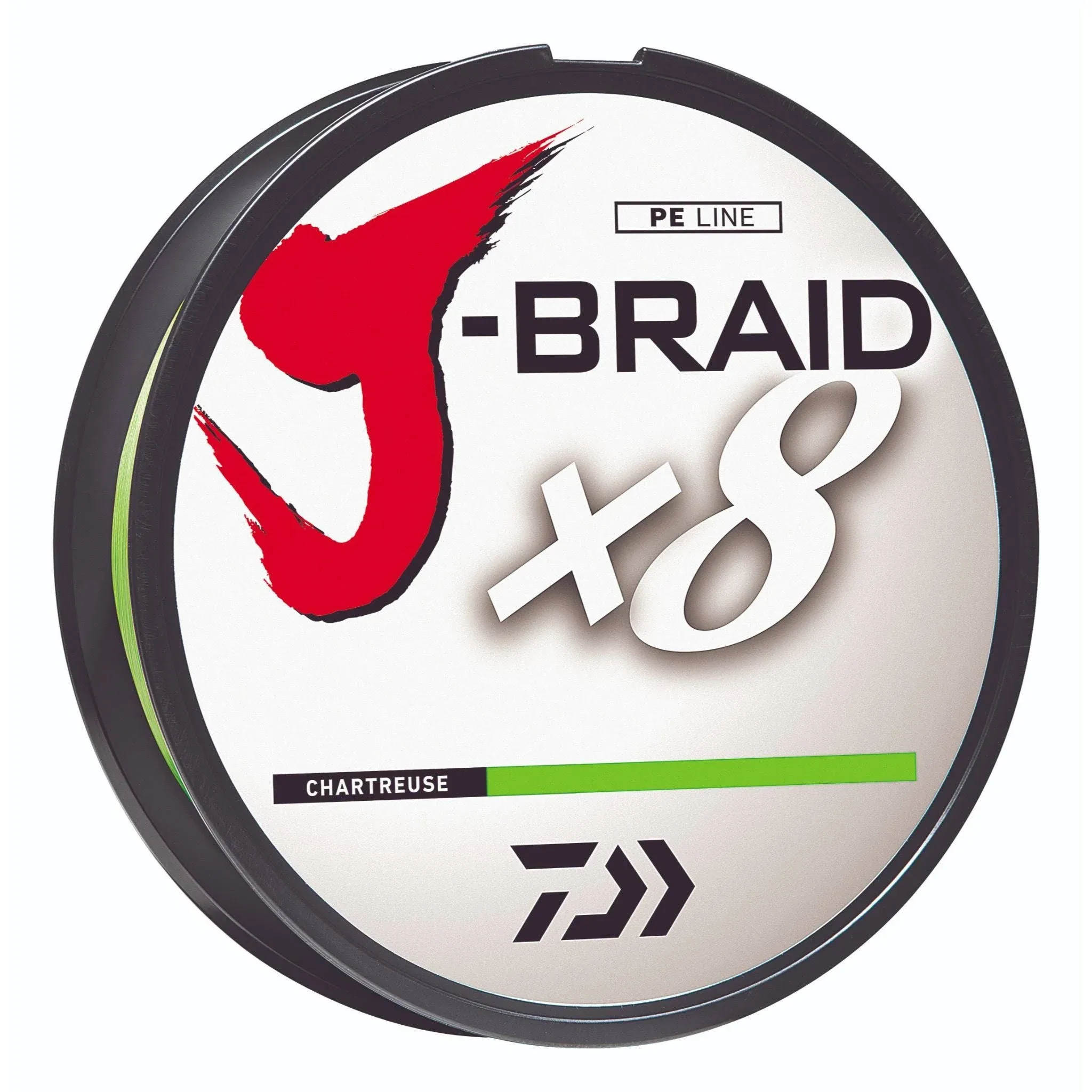 Daiwa JB8U20-300CH J-Braid Chartreuse Fishing Line 330 Yards, 20lb