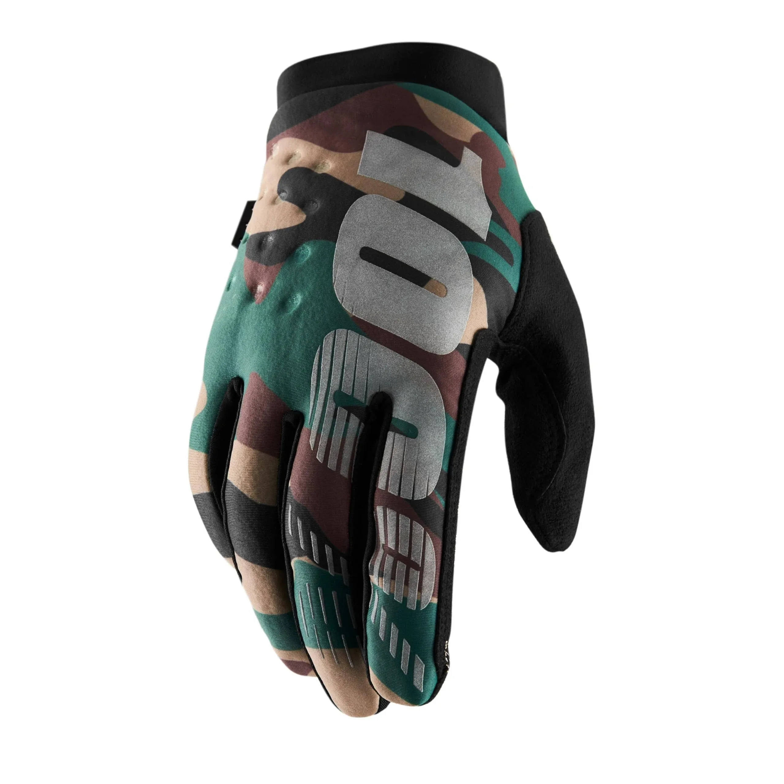 100% Brisker Gloves Large Camo/Black