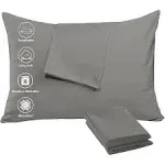 Niagara 4 Pack of Pillow Protectors with Zipper, Standard size, Effective Dust Protection, Quiet, Stay in Place Pillow Covers, Breathable Case for