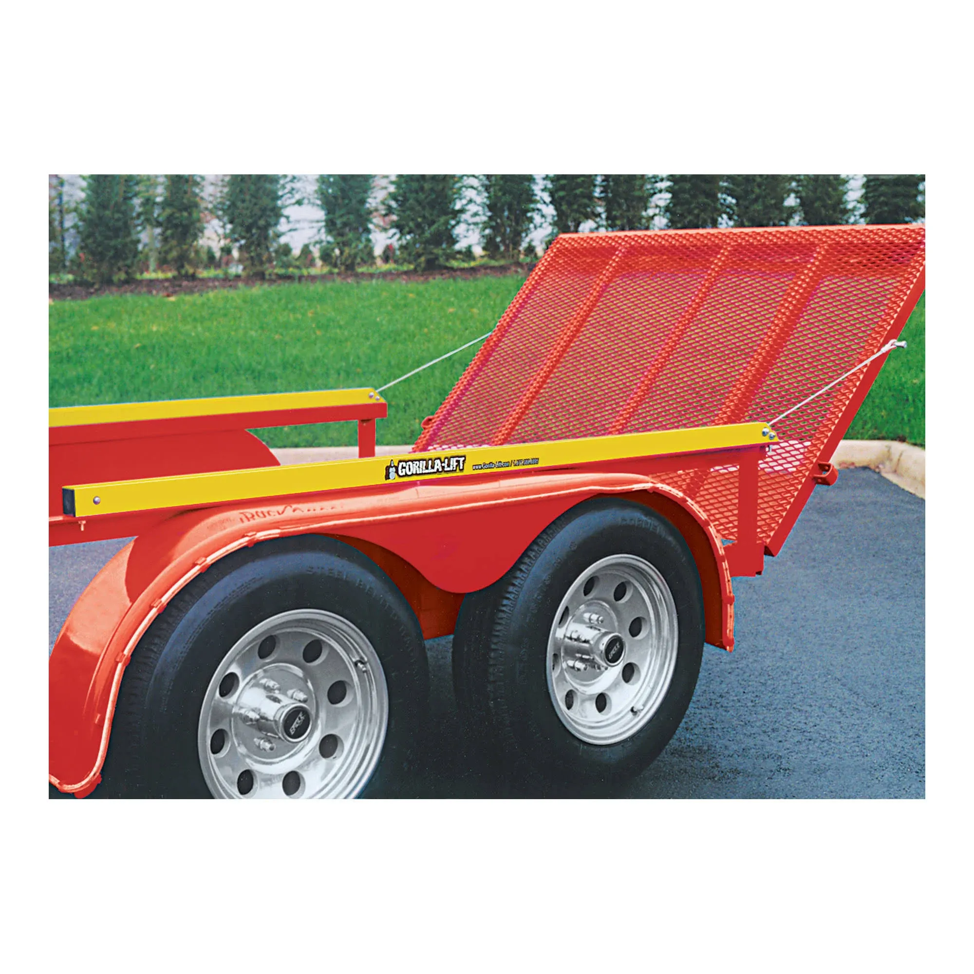 Gorilla Lift 2-Sided Tailgate Utility Trailer Gate & Ramp Lift Assist