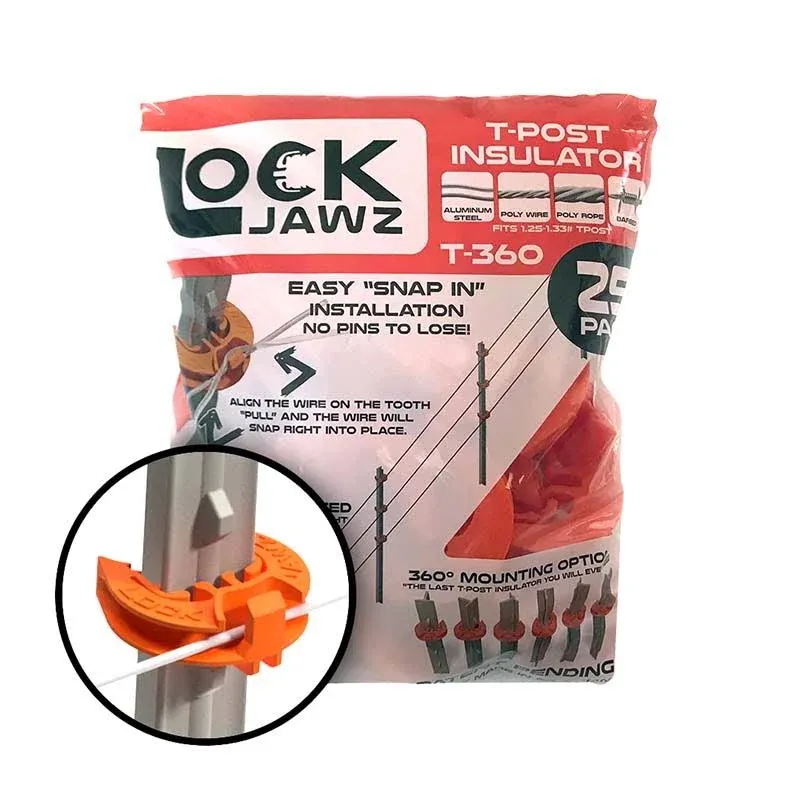 LockJawz T-Post Fence Insulator