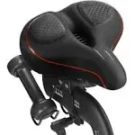 Oversized Bike Seat for Peloton Bike &amp; Bike+, Comfort Seat Cushion Red