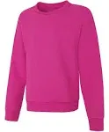 Hanes ComfortSoft EcoSmart Girls' Crewneck Sweatshirt, Size: Small, Amaranth